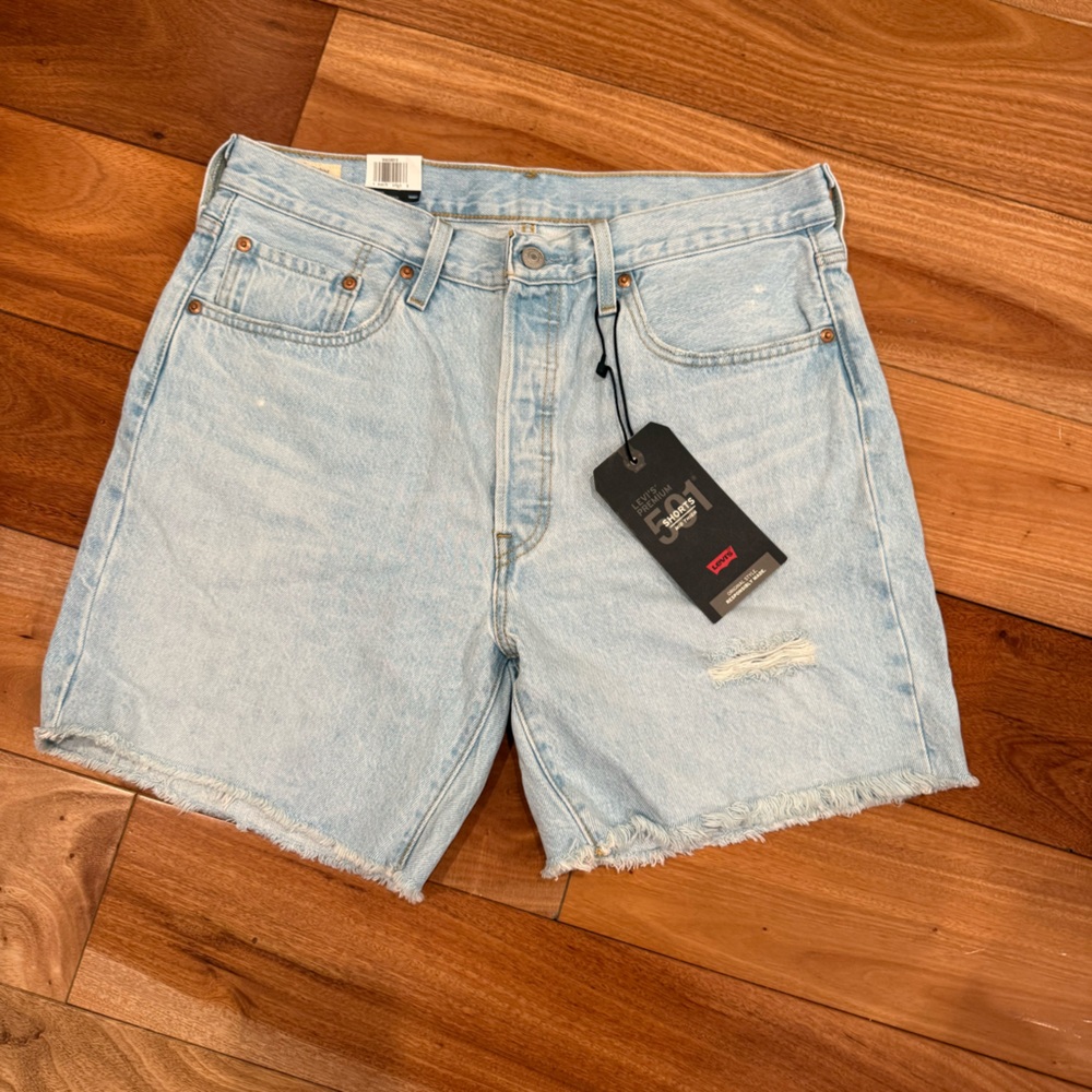 Levi's Classic Light Blue Jean Shorts